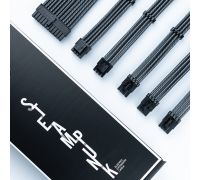Комплект кабелей-удлинителей 1STPlayer Carbon (24pin, 8pin CPU 2pcs, 8pin GPU 3pcs)