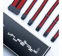 Комплект кабелей-удлинителей 1STPlayer Black-Red (24pin, 8pin CPU 2pcs, 8pin GPU 3pcs)