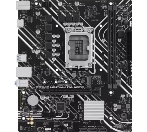 Материнская плата ASUS PRIME H610M-K D4 ARGB