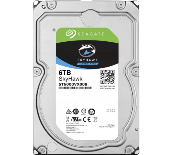 Жесткий диск 6Tb Seagate SkyHawk ST6000VX008
