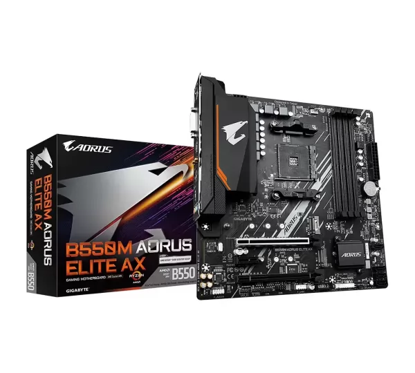 Материнская плата GIGABYTE B550M AORUS ELITE AX