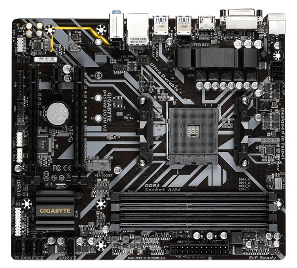 Материнская плата Gigabyte B450M DS3H V2
