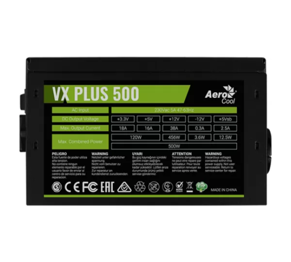 Блок питания Aerocool Value Plus VX Plus 500W (4713105962758)