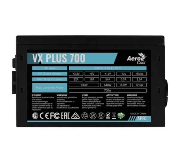 Блок питания Aerocool Value Plus VX Plus 700W (4713105962796)