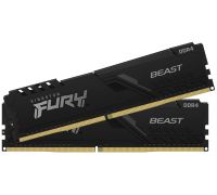 Оперативная память 64Gb (2x32b) 3200 Kingston Fury Beast Black (KF432C16BBK2/64)