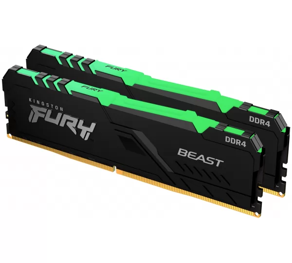 Оперативная память 32Gb (2x16Gb) 3600 Kingston FURY Beast Black RGB KF436C18BBAK2/32
