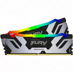 Оперативная память 32Gb (2x16Gb) 7200 Kingston FURY Renegade Silver RGB (KF572C38RSAK2-32)