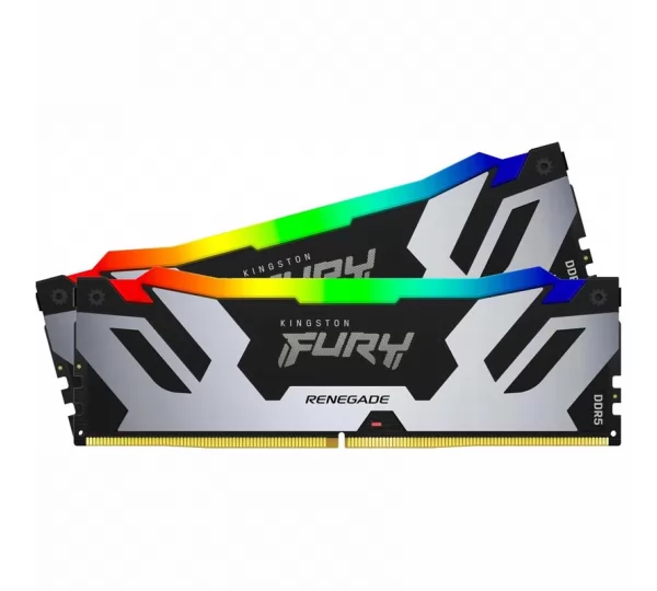 Оперативная память 32Gb (2x16Gb) 7200 Kingston FURY Renegade Silver RGB (KF572C38RSAK2-32)