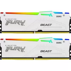 Оперативная память 32Gb (2x16Gb) 5600 Kingston FURY Beast White (KF556C36BWEAK2-32)