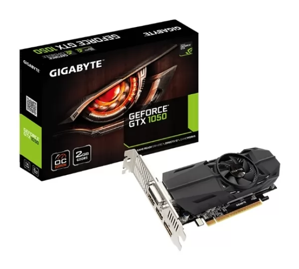 Видеокарта Gigabyte GeForce GTX 1050 1392Mhz 2048Mb (GV-N1050OC-2GL)