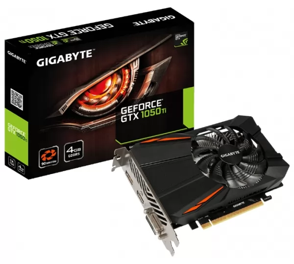 Видеокарта Gigabyte GeForce GTX 1050 Ti 1316Mhz 4096Mb (GV-N105TD5-4GD)