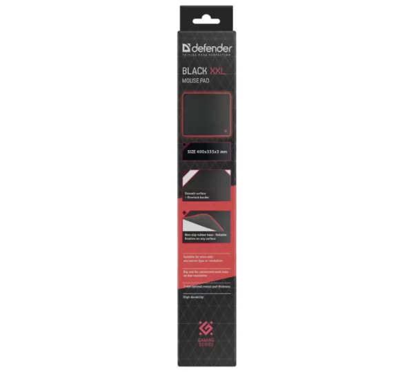 Коврик Defender Black XXL (400x355x3mm)