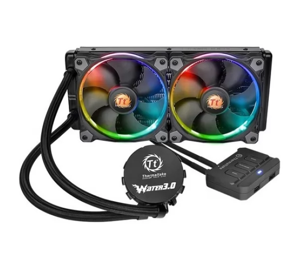 Водяное охлаждение Thermaltake Water 3.0 Riing RGB 240 (CL-W107-PL12SW-A)