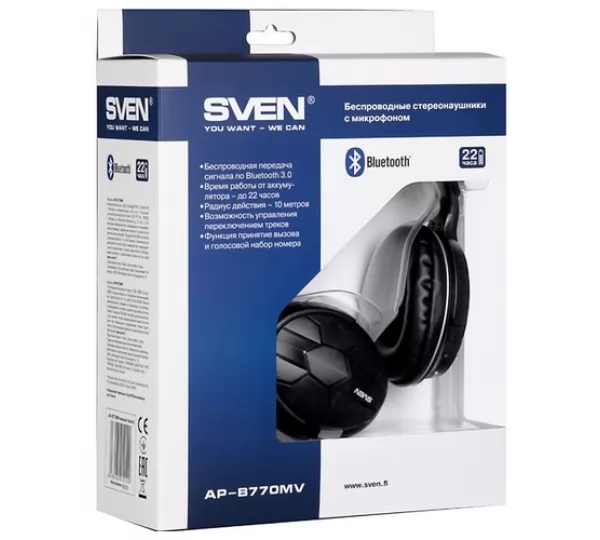 Гарнитура Sven AP-B770MV BLACK (Bluetooth)