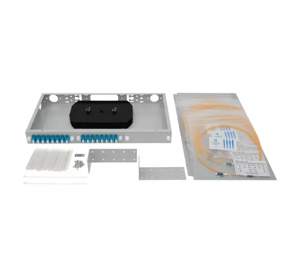 Кросс распределительный 19" SNR-ODF-24R-32LC-P, 1U, 32-LC/UPC, укомплектованный