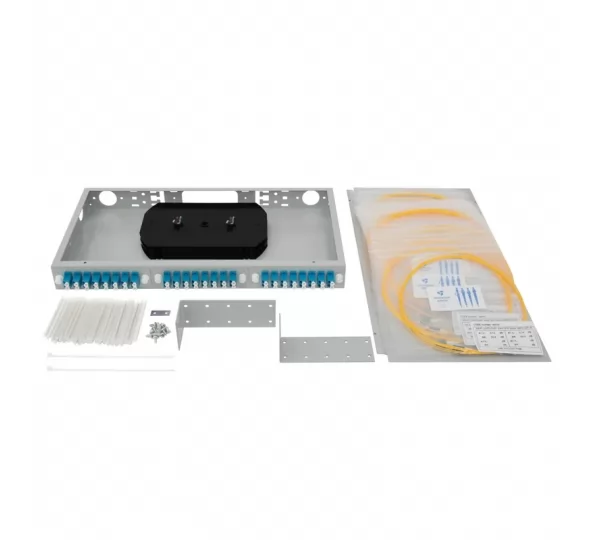 Кросс распределительный 19" SNR-ODF-24R-48LC-P, 1U, 48-LC/UPC, укомплектованный