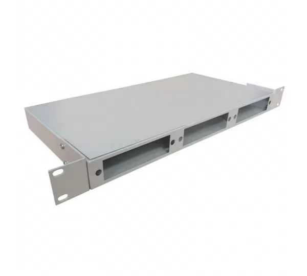 Кросс распределительный 19" ШКОС 1U 24 порта, серый, без планок