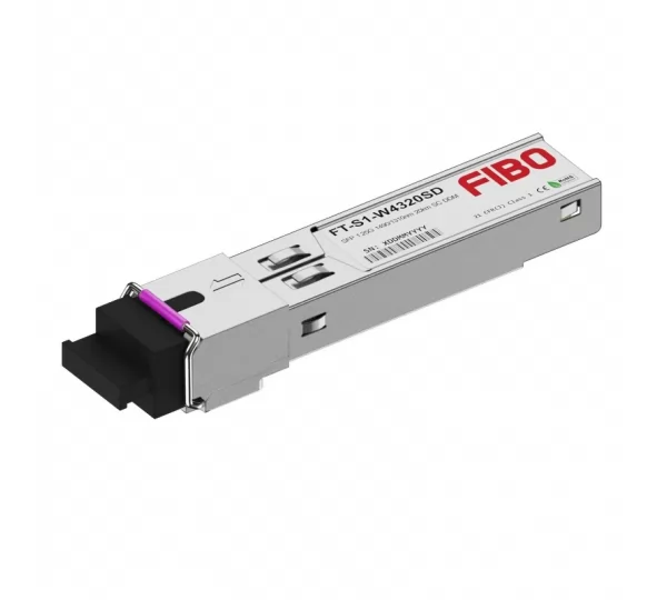 SFP модуль (трансивер) FIBO FT-S1-W4320SD (SC, simplex, 1.25Gb/s, 1490/1310nm, 20km)