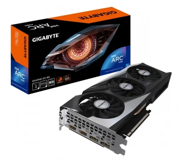 Видеокарта Gigabyte Intel Arc A380 GAMING OC (GV-IA380GAMING OC-6GD)