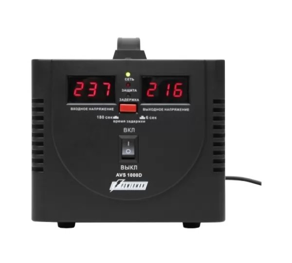 Стабилизатор напряжения Powerman AVS 1000D Black