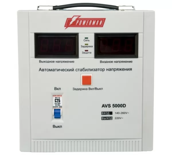 Стабилизатор напряжения Powerman AVS 5000D White
