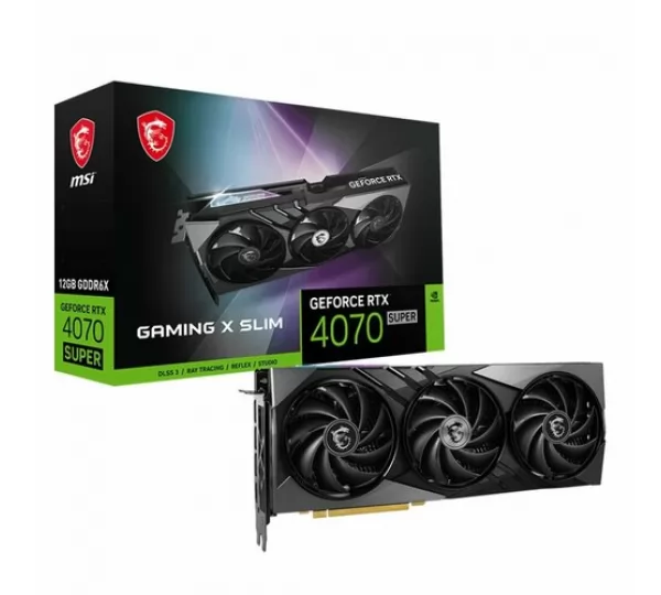 Видеокарта MSI GeForce RTX 4070 SUPER 12G GAMING X SLIM