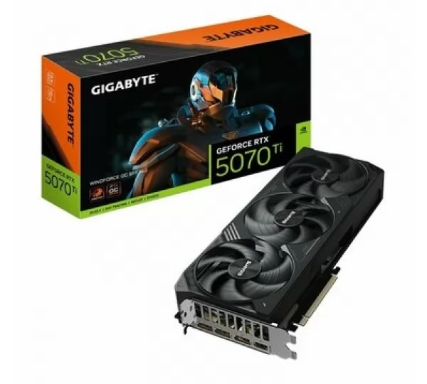 Видеокарта Gigabyte GeForce RTX 5070 Ti WINDFORCE OC SFF 16GB (GV-N507TWF3OC-16GD)
