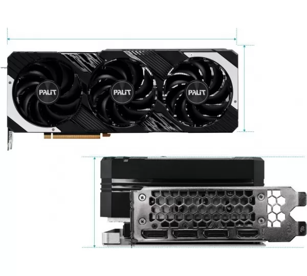 Видеокарта PALIT GeForce RTX 4070 Ti SUPER GAMINGPRO 16GB (NED47TS019T2-1043A)