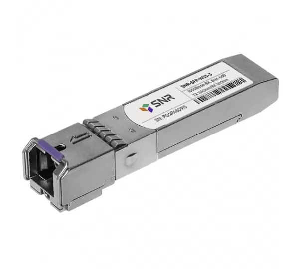 SFP модуль (трансивер) SNR SNR-SFP-W53-3 (SC, simplex, 1Gb/s, 1550/1310nm, 3km)