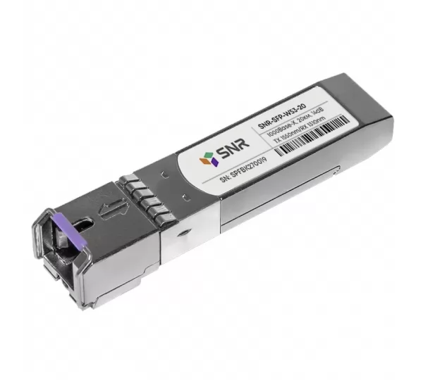SFP модуль SNR-SFP-W53-20 (разъем SC, до 20км, 1550нм, 1 Гбит/с)