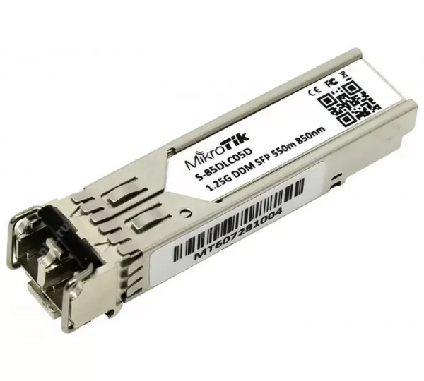SFP модуль (трансивер) Mikrotik S-85DLC05D (LC, MMF, 1Gb/s, 850nm, 550m)