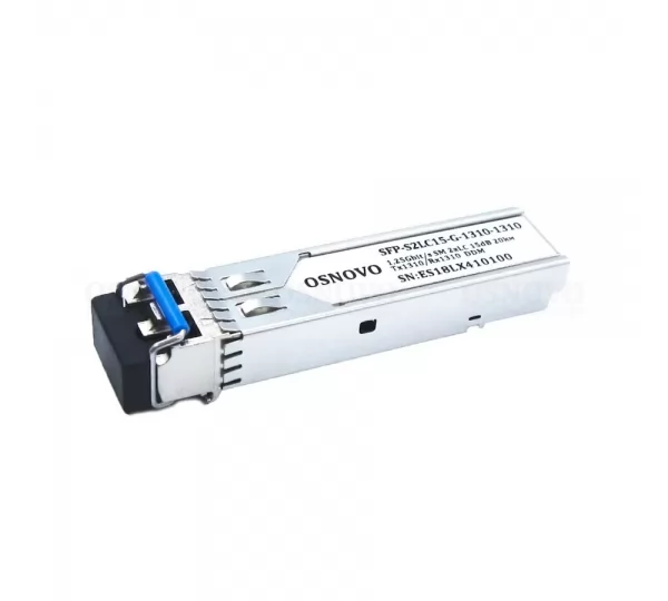SFP модуль (трансивер) Osnovo SFP-S2LC15-G-1310-1310 (LC, SM, 1Gb/s, 1310nm, 20km)