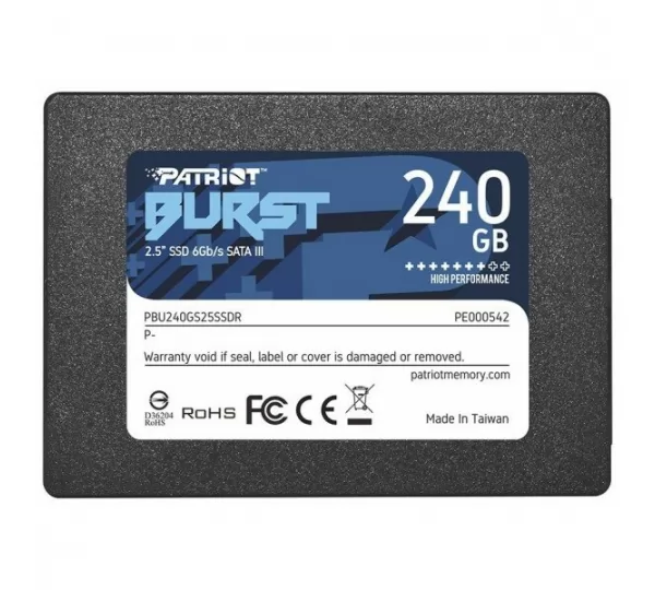SSD диск 240Gb PATRIOT Burst E (PBE240GS25SSDR)