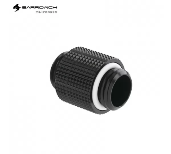 Прямой фитинг Barrowch FBBX2D Black