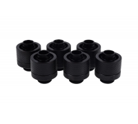 Комплект фитингов Alphacool Eiszapfen 16/10mm Anschraubtülle G1/4 - deep black sixpack