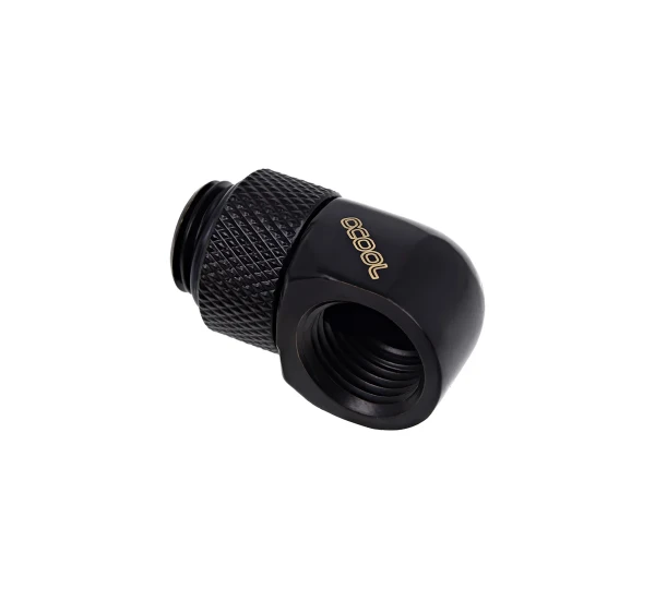 Угловой фитинг Alphacool Eiszapfen L-connector rotatable - Deep Black