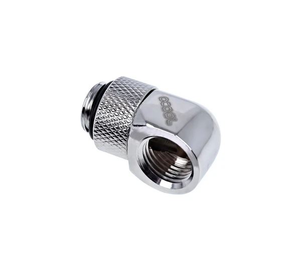 Угловой фитинг Alphacool Eiszapfen L-connector rotatable - Chrome