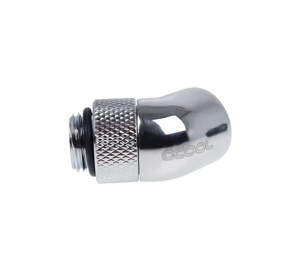Угловой фитинг Alphacool Eiszapfen angle adapter 45° rotatable - Chrome
