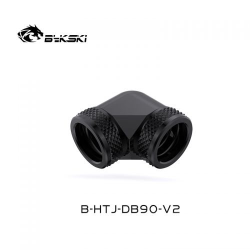 Угловой фитинг Bykski B-HTJ-DB90-V2 Black