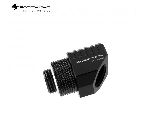 Угловой фитинг Barrowch FBFTWT45-V2 Black