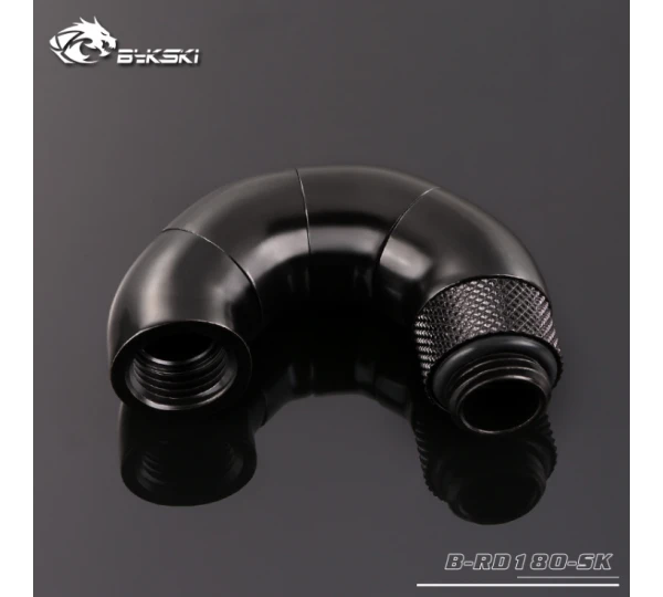 Угловой фитинг Bykski B-RD180-SK Black