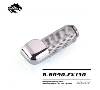Угловой фитинг Bykski B-RD90-EXJ20 Silver