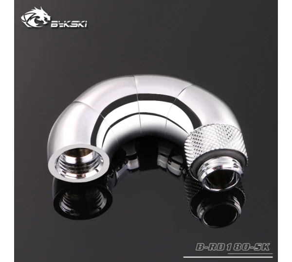 Угловой фитинг Bykski B-RD180-SK Silver