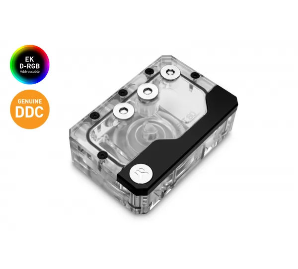 Помпа с резервуаром EK-Quantum Kinetic FLT 80 DDC PWM D-RGB - Plexi