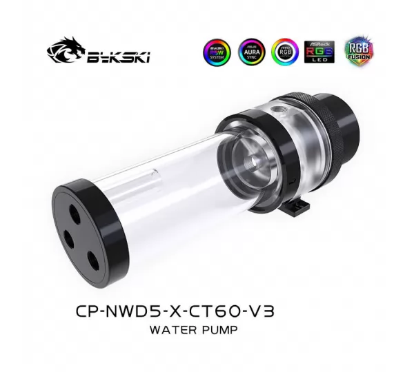Помпа с резервуаром Bykski CP-NWD5-X-CT60-V3 150MM 5V RBW
