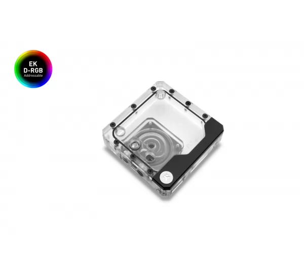 Помпа с резервуаром EK-Quantum Kinetic FLT 120 D5 PWM D-RGB - Plexi