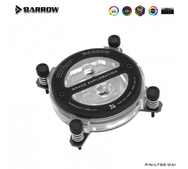 Водоблок Barrow LTSE-04I Black (with LGA1700)