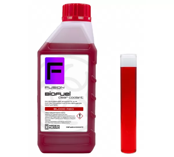 Жидкость Fusion Biofuel Clear Coolant 1L - Blood Red (Объем 1л.)