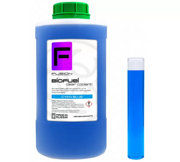 Жидкость Fusion Biofuel Clear Coolant 2.4L - Cyan Blue
