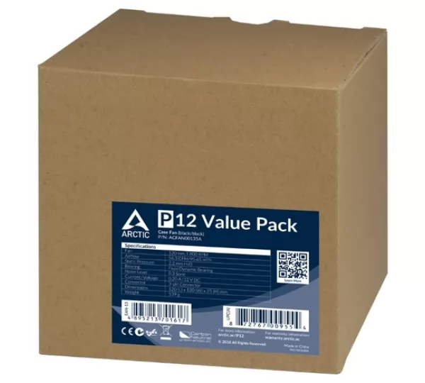 Вентилятор 120 Arctic P12 Value Pack (ACFAN00135A)